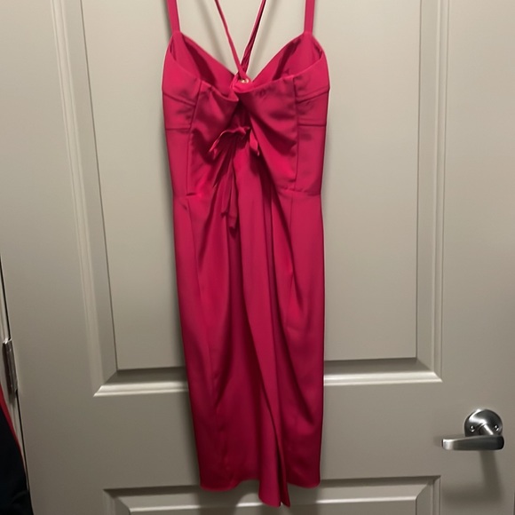 Dark red Amanda Uprichard cocktail dress size S - Picture 2 of 2